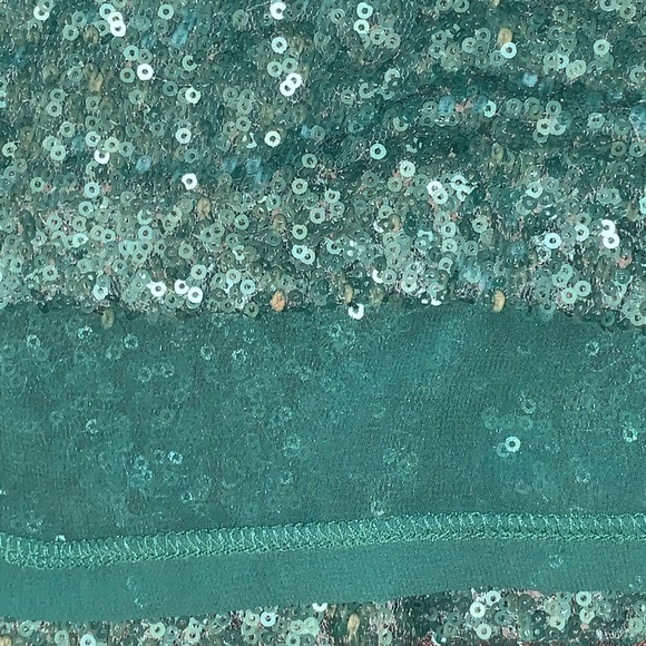 Turquoise sequins shirt - Picture 5 of 5